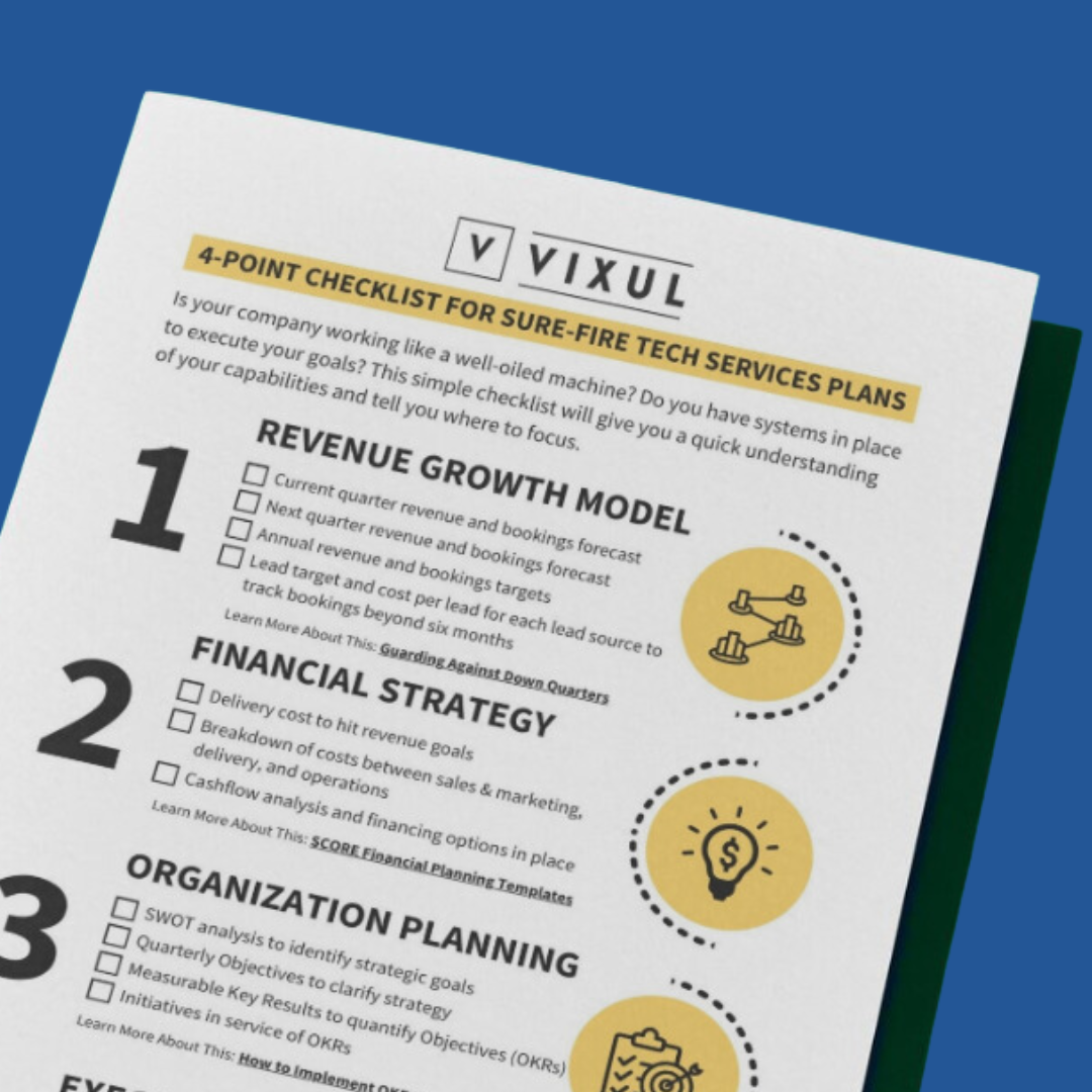 Tech Services Business Planning Checklist cover